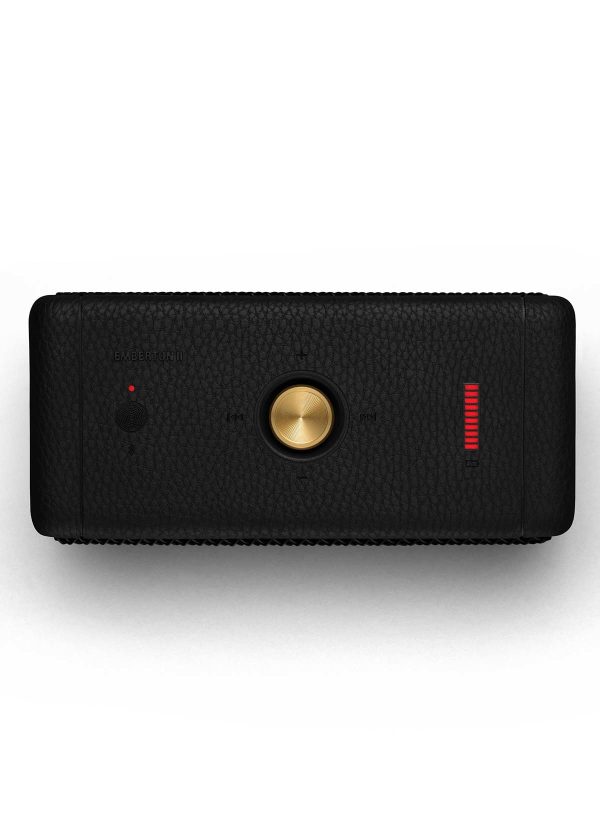 Marshall Emberton II Portable Bluetooth Speaker, Black & Brass  / Cream