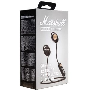 Marshall Minor II 2 Bluetooth Wireless In-Ear HiFi Earphones Headphones Black